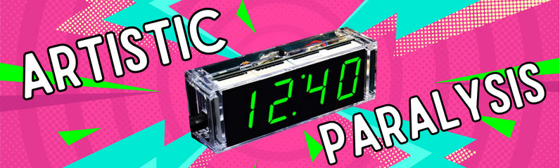 I've struggled really hard to create art over the past couple years. Also, I recently built an alarm clock. So... Woo? /images/posts/2023-07-23-clock/featured.png